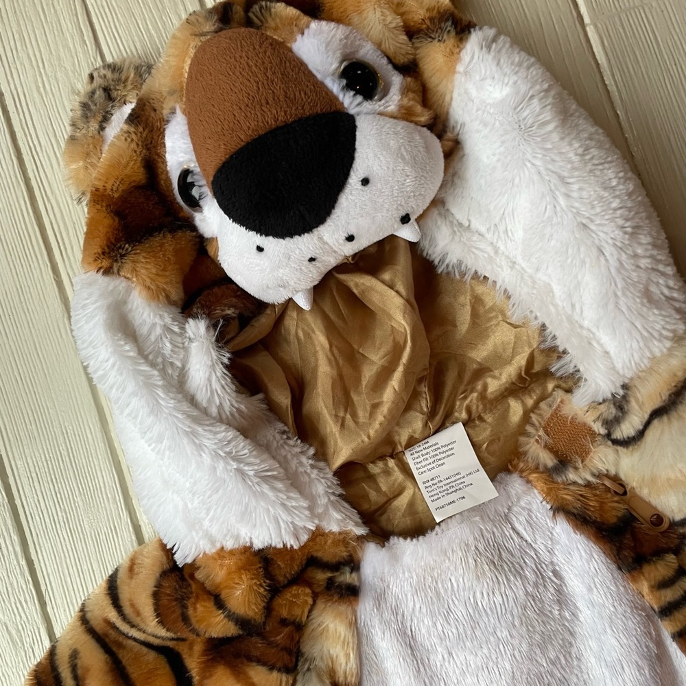 Baby Boys Girls Plush Tiger Jumpsuit Costume - Warm Size 18 24 months - Picture 3 of 15